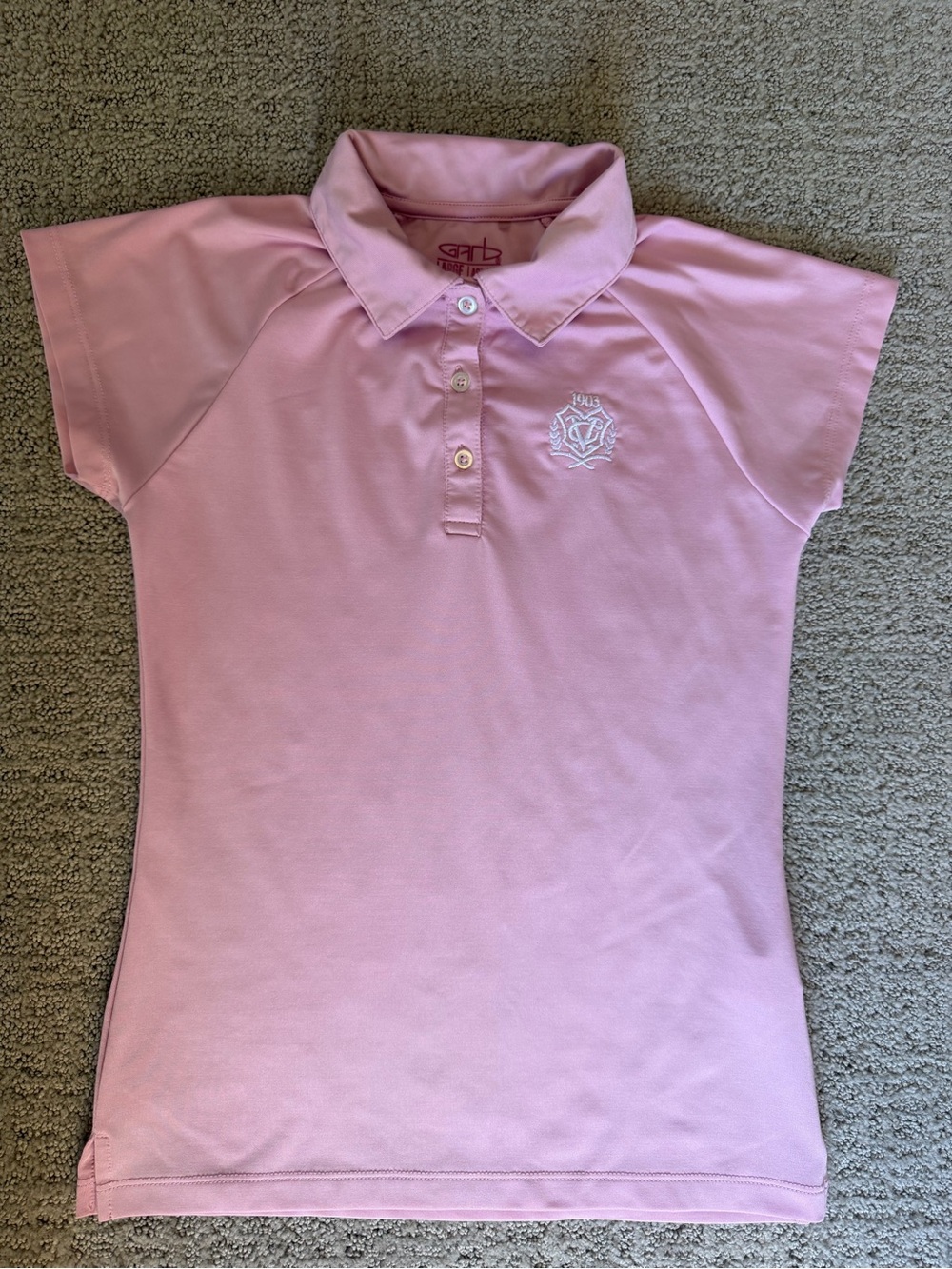 GARB Golf Girls Pink Short Sleeve Golf Shirt- Optional 2